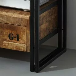 Wolf-Möbel TV-Lowboard Iron - Mango massiv / Eisen -Kommoden Verkäufe 2023 tv lowboard iron mango massiv eisen 3718077