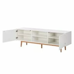 Mørteens TV-Lowboard Lindholm - Weiß - 180 x 45 cm -Kommoden Verkäufe 2023 tv lowboard lindholm eiche teilmassiv weiss 526628