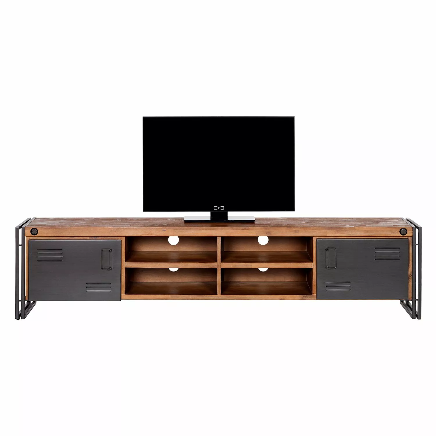 Ars manufacti TV-Lowboard Manchester - Akazie teilmassiv / Metall - Akazie / Anthrazit 6 Ars manufacti TV-Lowboard Manchester - Akazie teilmassiv / Metall - Akazie / Anthrazit – Bild 4