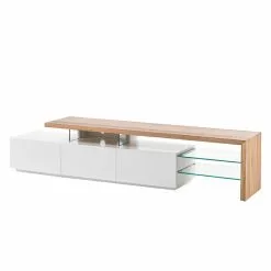 Fredriks TV-Lowboard Molios II - Weiß / Eiche -Kommoden Verkäufe 2023 tv lowboard molios ii weiss eiche 4239104