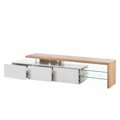 Fredriks TV-Lowboard Molios II - Weiß / Eiche -Kommoden Verkäufe 2023 tv lowboard molios ii weiss eiche 4239112