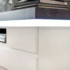 Fredriks TV-Lowboard Namona II - Inkl. Beleuchtung - Beton Dekor / Weiß -Kommoden Verkäufe 2023 tv lowboard namona ii inkl beleuchtung weiss anthrazit weiss anthrazit 3666793