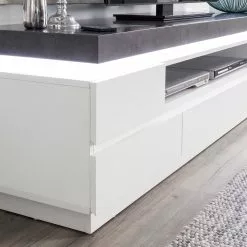 Fredriks TV-Lowboard Namona II - Inkl. Beleuchtung - Beton Dekor / Weiß -Kommoden Verkäufe 2023 tv lowboard namona ii inkl beleuchtung weiss anthrazit weiss anthrazit 4033548