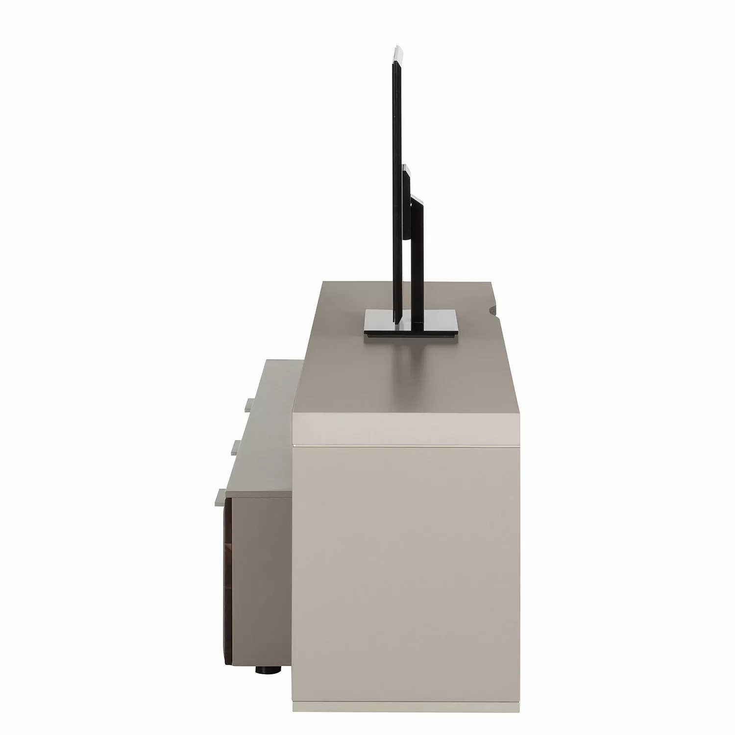 GWINNER TV-Lowboard Solano II - Nussbaum / Platingrau - Ausrichtung rechts - Ohne Beleuchtung 7 GWINNER TV-Lowboard Solano II - Nussbaum / Platingrau - Ausrichtung rechts - Ohne Beleuchtung – Bild 5