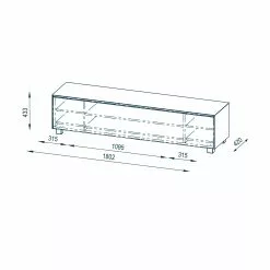 Maja Möbel TV-Lowboard Soundconcept I - Schwarz - Breite: 180 cm -Kommoden Verkäufe 2023 tv lowboard soundconcept i matt sand 180 cm 4564032