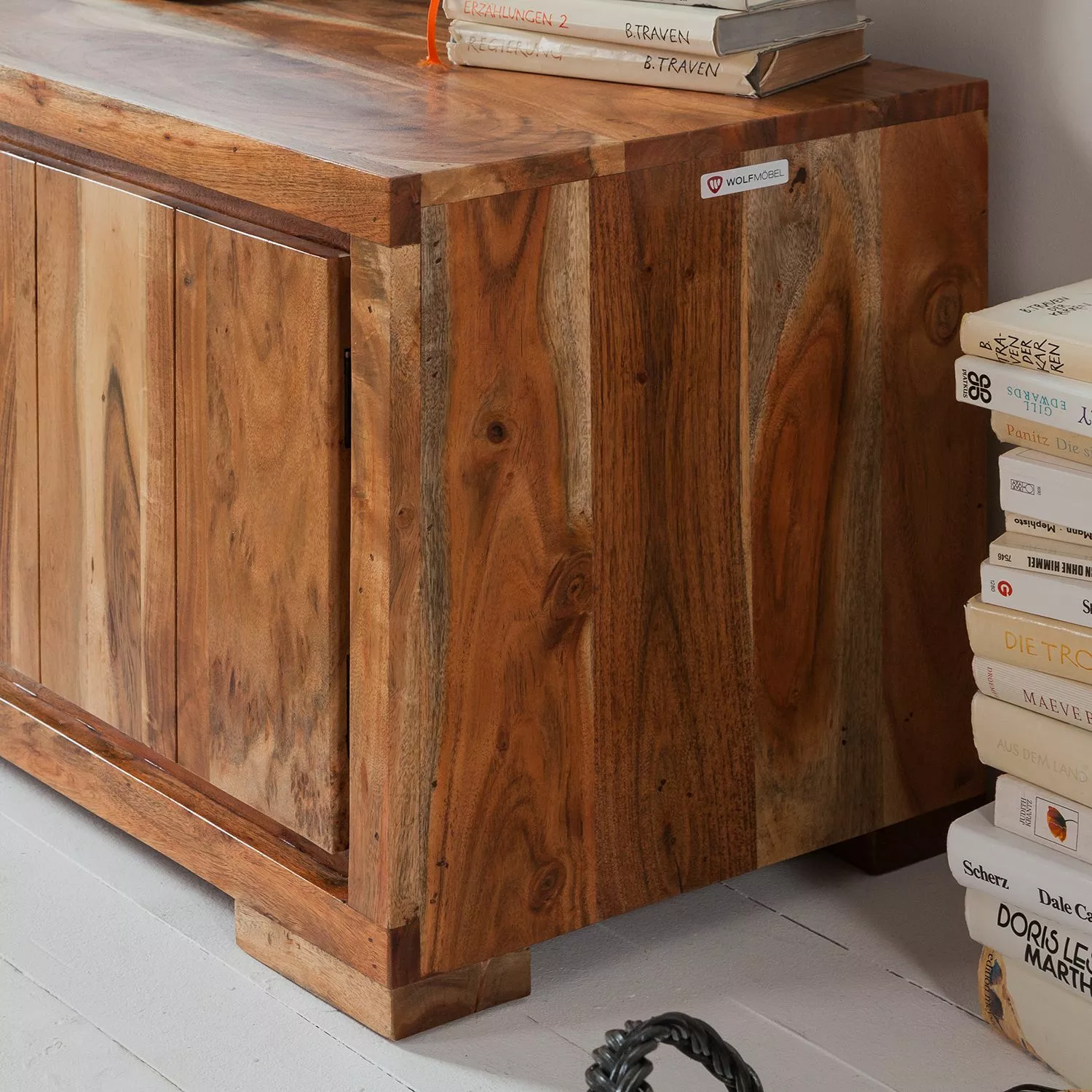 Wolf-Möbel TV-Lowboard Vision I - Akazie massiv 10 Wolf-Möbel TV-Lowboard Vision I - Akazie massiv – Bild 8