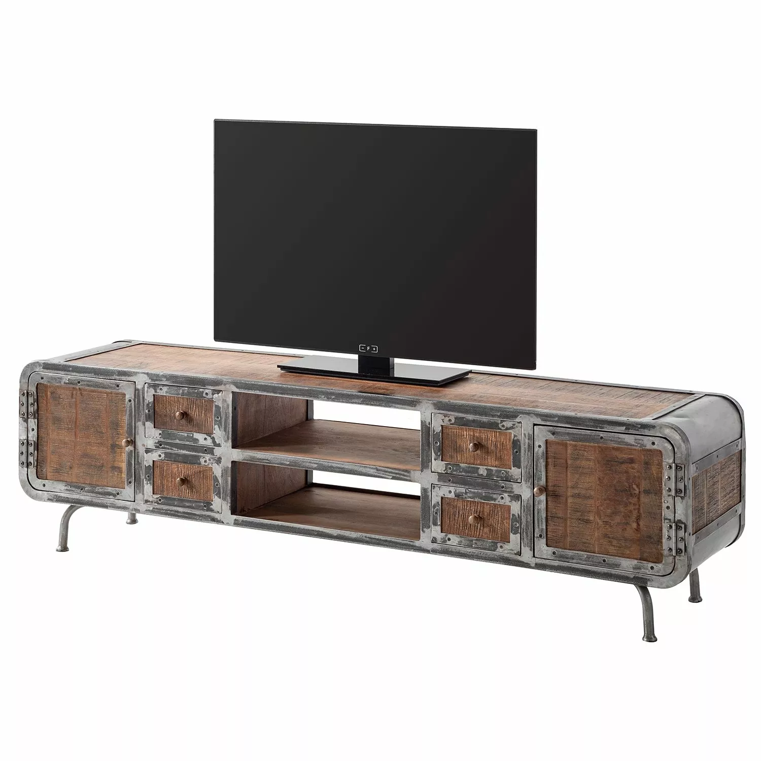 Ars manufacti TV-Lowboard Wharton II - Akazie teilmassiv / Stahl 3 Ars manufacti TV-Lowboard Wharton II - Akazie teilmassiv / Stahl