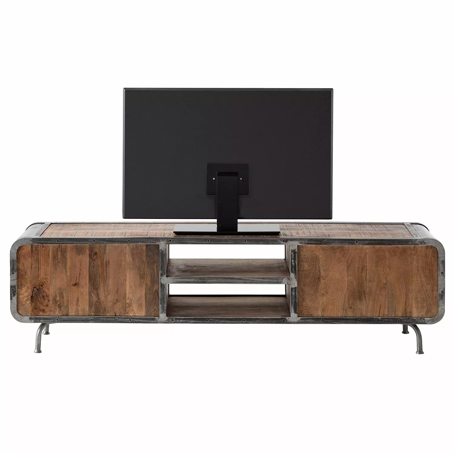 Ars manufacti TV-Lowboard Wharton II - Akazie teilmassiv / Stahl 7 Ars manufacti TV-Lowboard Wharton II - Akazie teilmassiv / Stahl – Bild 5