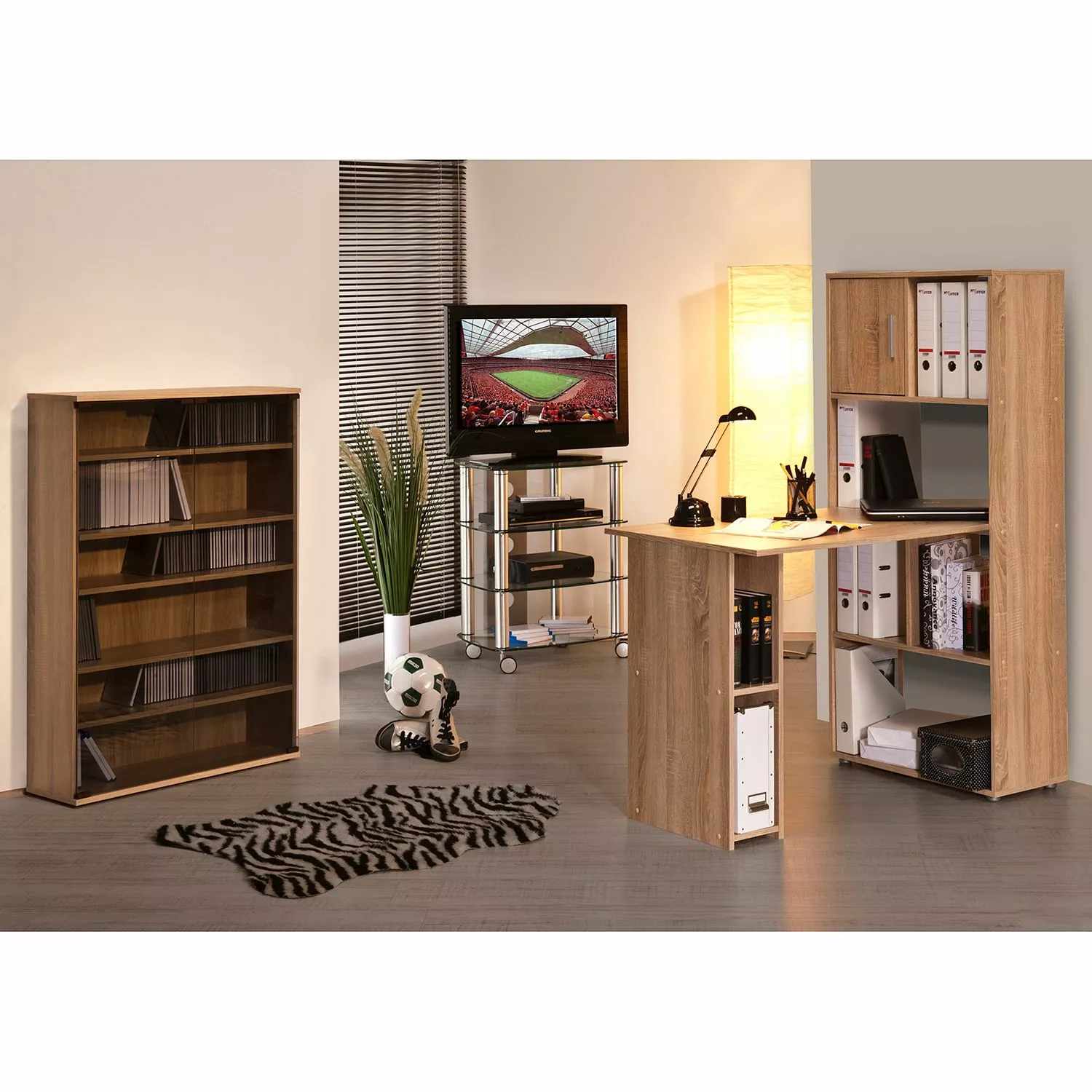 Maja Möbel TV-Rack Glenview II - Aluminium/Klarglas 4 Maja Möbel TV-Rack Glenview II - Aluminium/Klarglas – Bild 2